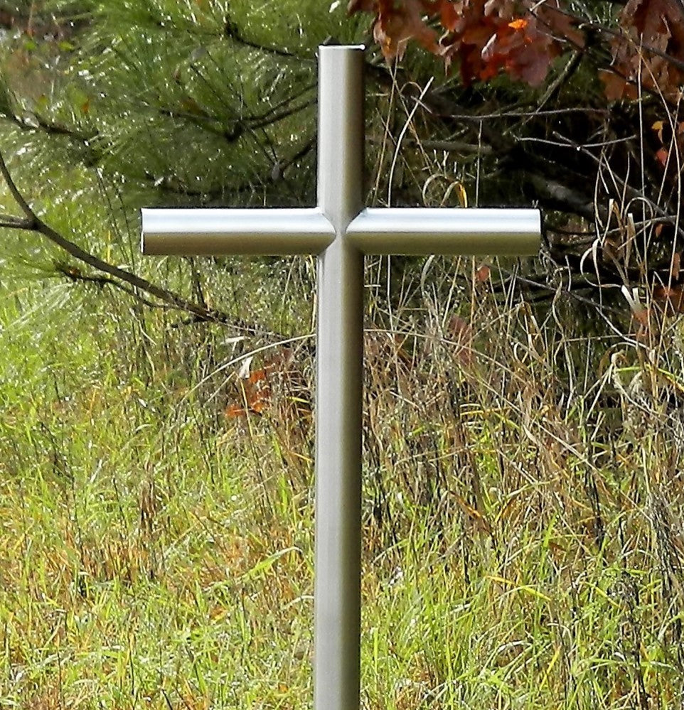 Everlasting Cross™ Classic Satin Stainless Steel Finish Is Remarkable and Unforgettable As Your Loved One. We Symbolize A Loved One, At A Time of Lose To Help Heal and Preserve Our Memories. Engraving Will Uniquely Embrace Their Memorial Like A Warm Hug