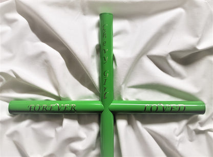 Custom Memorial for their girl, a loving dog Beautifully engraved in Lucida Calligraphy font in a custom Green finish. Encapsulating her cremation Ashes with the Urn option to forever preserve. She will never be forgotten as her tribute to celebrate life will stand tall in remembrance of her. 