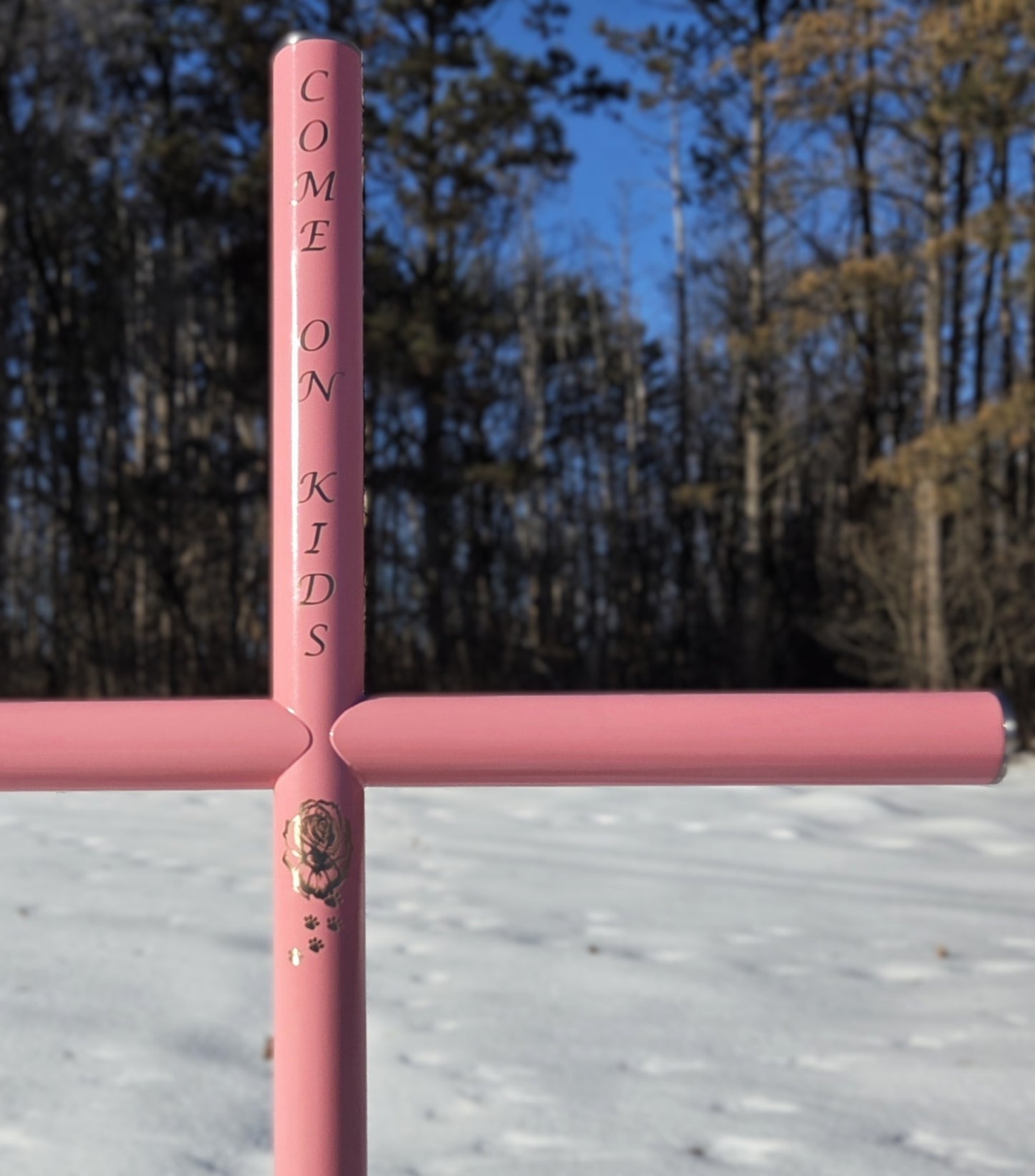 Everlasting Cross™ Powder Pink Memorial Cross