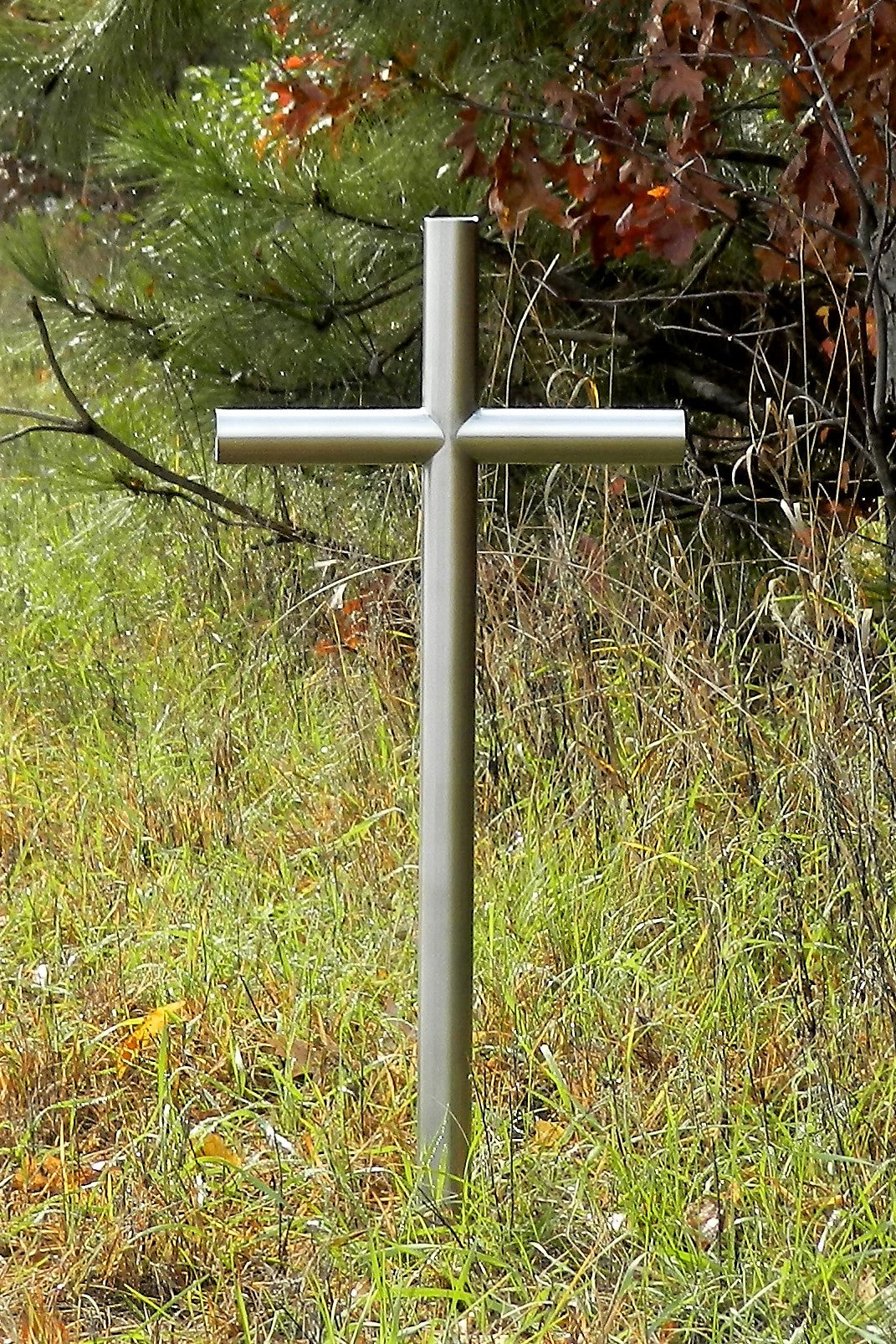 Everlasting Cross Becomes A Vault, Burial Unique Urn For Our Loved One Loss.  It encapsulates their ashes or memorabilia within the Vertical part of the cross.