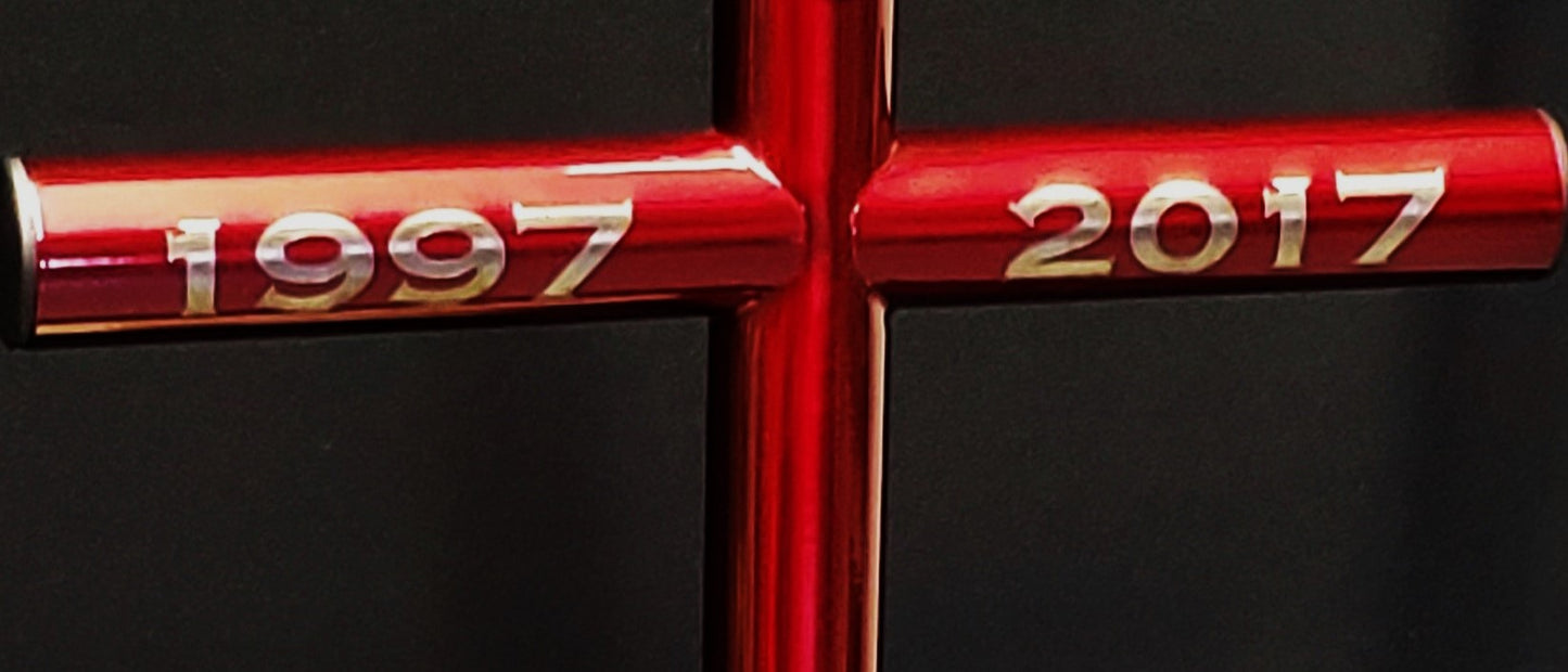 Personalized Engraving Everlasting Cross™ - Back Of Memorial (Optional)