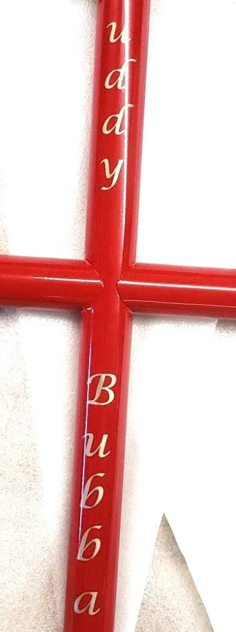 Personalized Engraving Everlasting Cross™ - Back Of Memorial (Optional)
